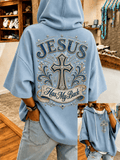 Women's Faith Print Hooded Sweatshirt