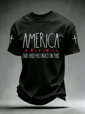 Men's Casual Printed Short-Sleeve T-Shirt