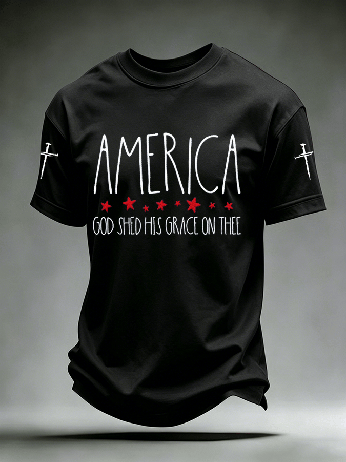 Men's Casual Printed Short-Sleeve T-Shirt