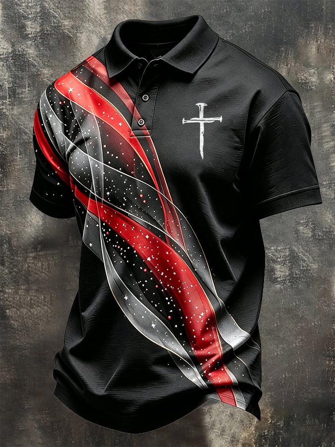 Men'S Casual "Faith" Print T-Shirt