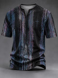 Men's Vintage Faith Faux-Linen T-shirt
