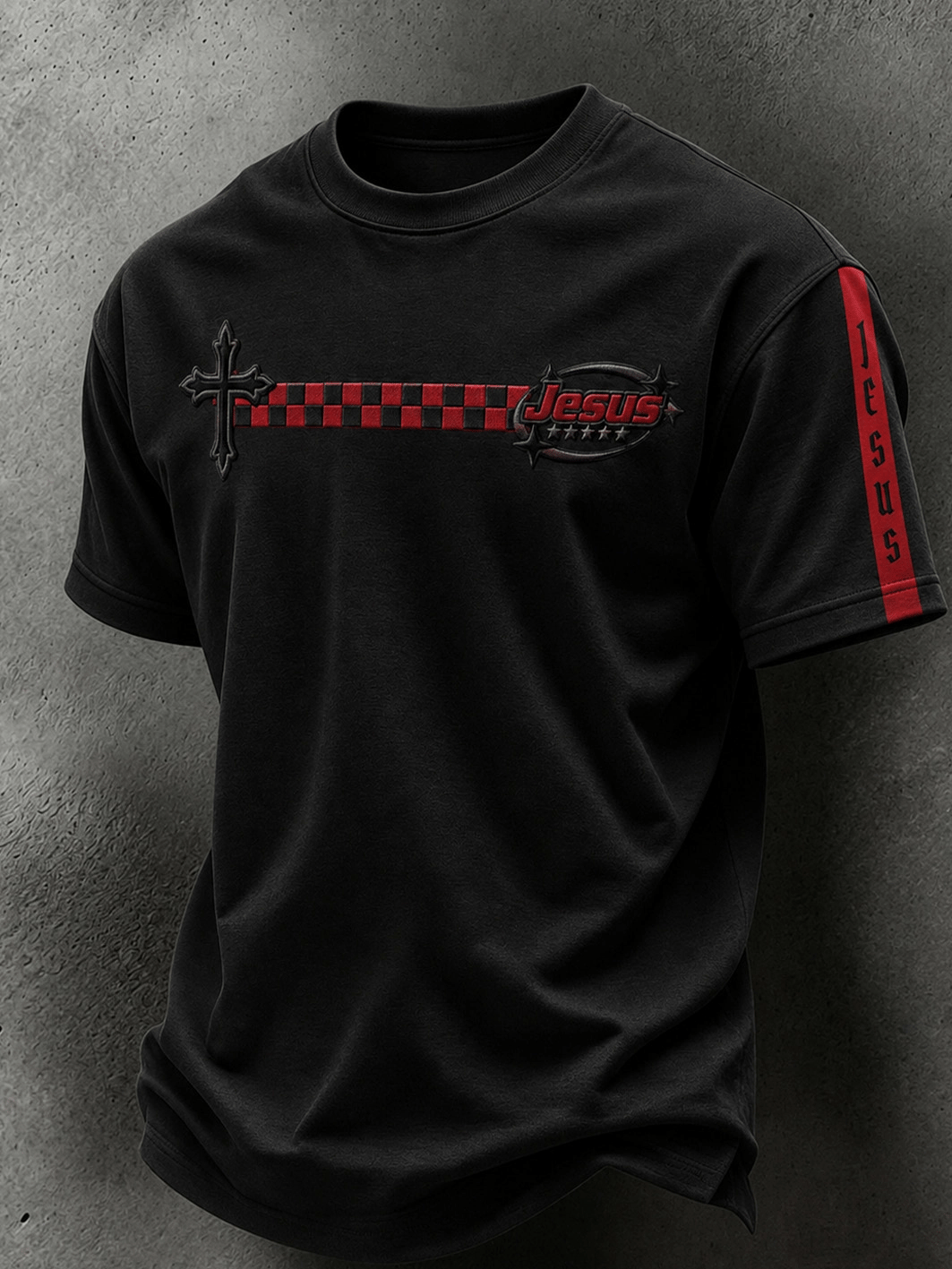 Men's faith theme casual short-sleeve T-shirt
