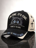 Distressed Denim Kitten Hat