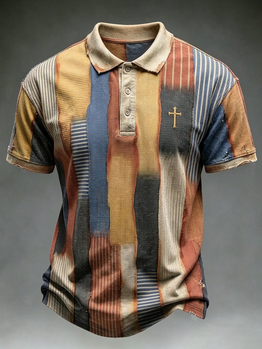 Men's Retro Faith Short-Sleeve Polo Shirt
