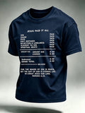 Men's Faith  Print Round Neck T-shirt