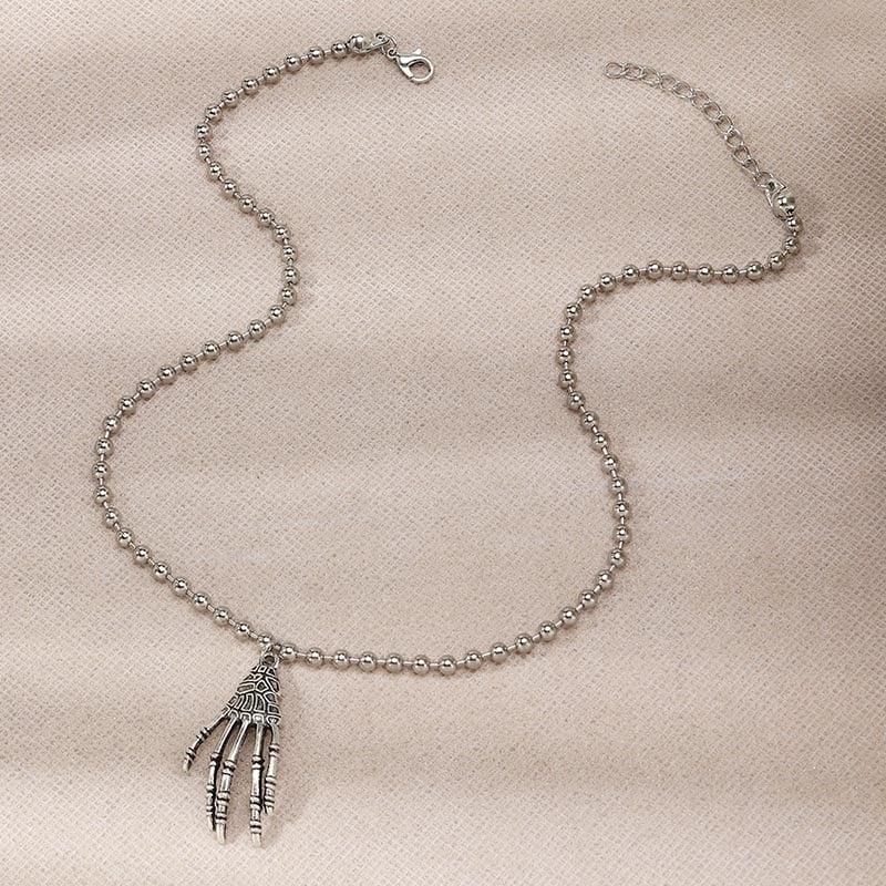 Fashionable And Personalized Creative Ghost Claw Design Necklace