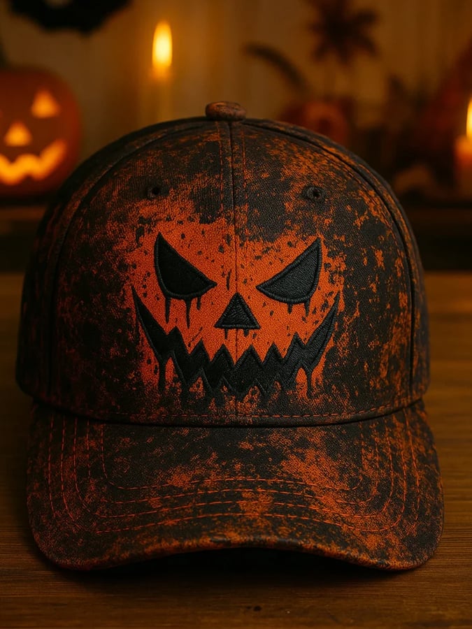 Unisex Halloween Print Hat