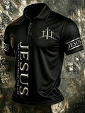 Men's THE WAY. THE TRUTH. THE LIFE Christian Print Casual Short-Sleeve T-Shirt