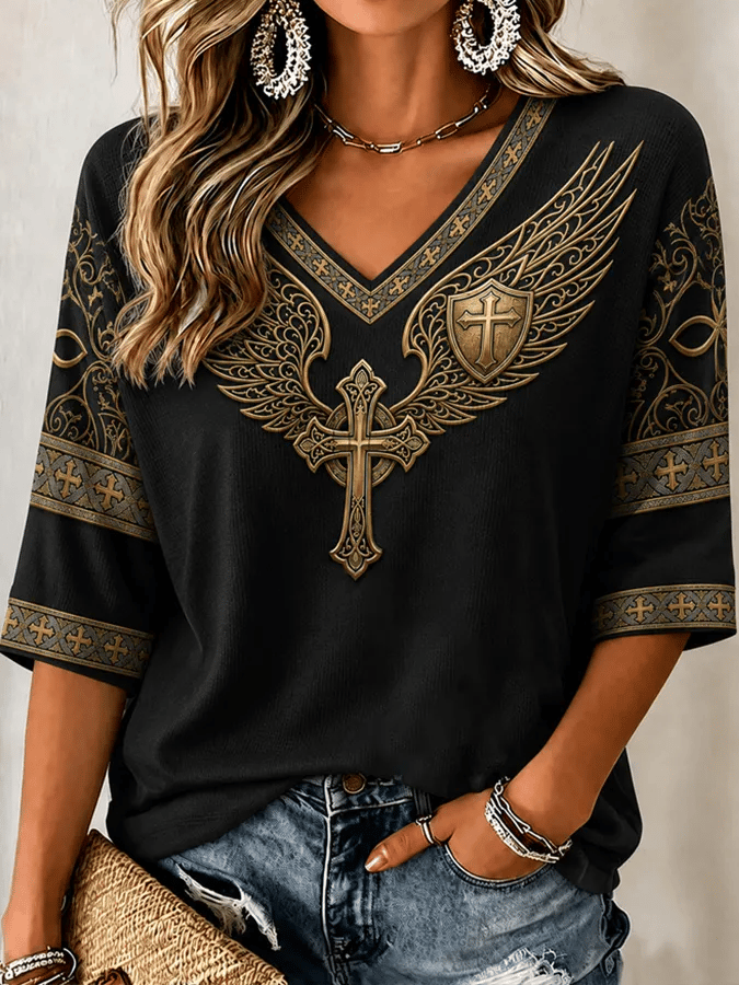 Women's Casual Printed Top