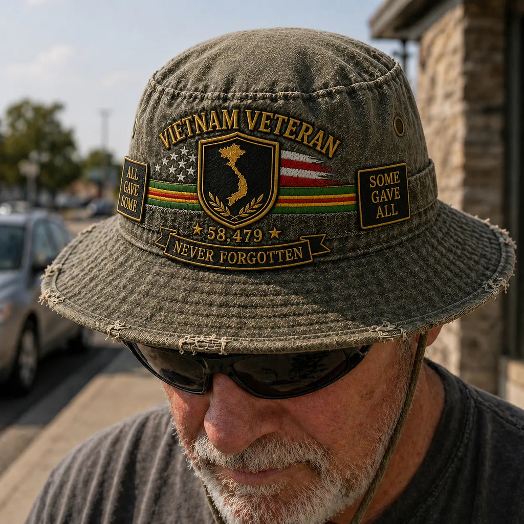 Vietnam Veteran Welcome Home Memorial Bucket Hat - Buy 2, Get 1 FREE & FREE SHIPPING