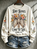Women's Halloween Print Sweatshirt
