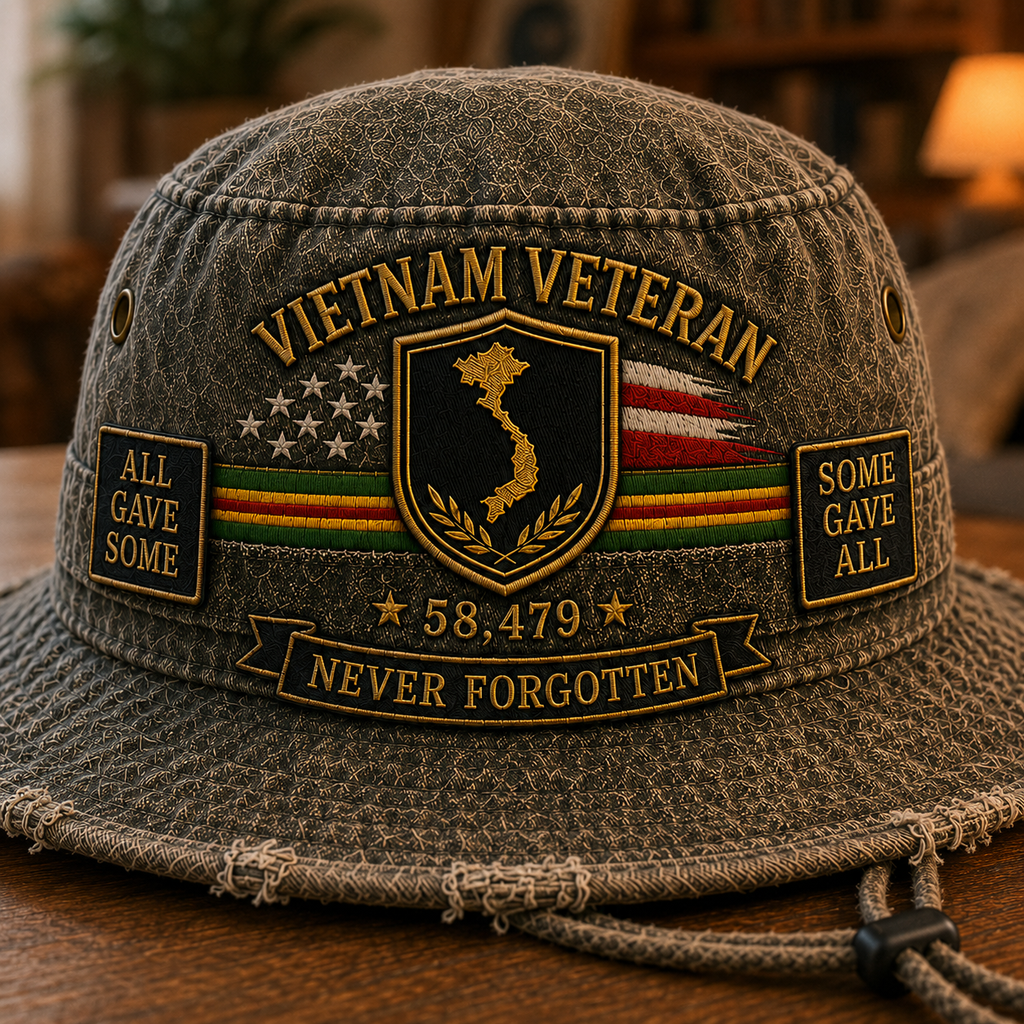 Vietnam Veteran Welcome Home Memorial Bucket Hat - Buy 2, Get 1 FREE & FREE SHIPPING
