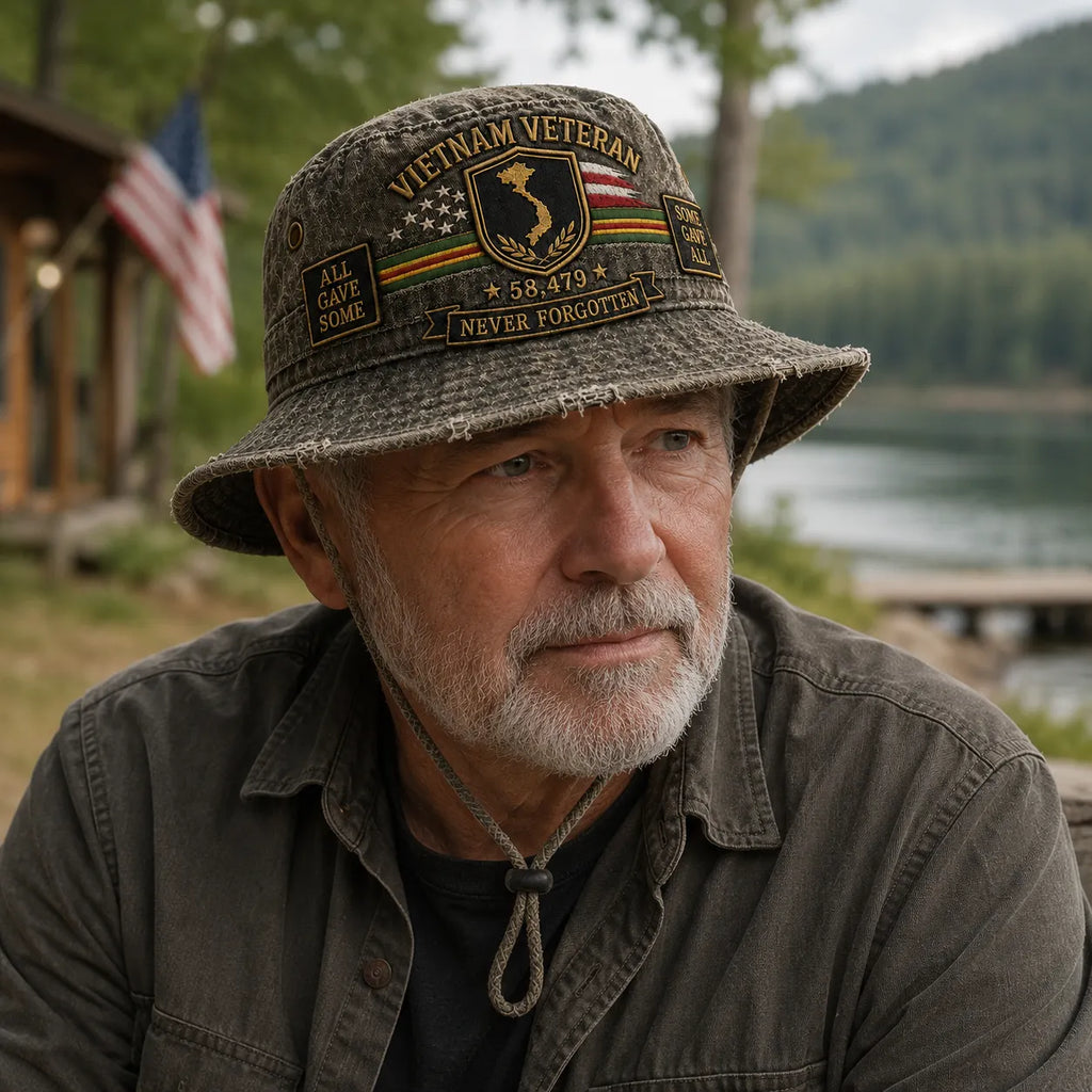 Vietnam Veteran Welcome Home Memorial Bucket Hat - Buy 2, Get 1 FREE & FREE SHIPPING