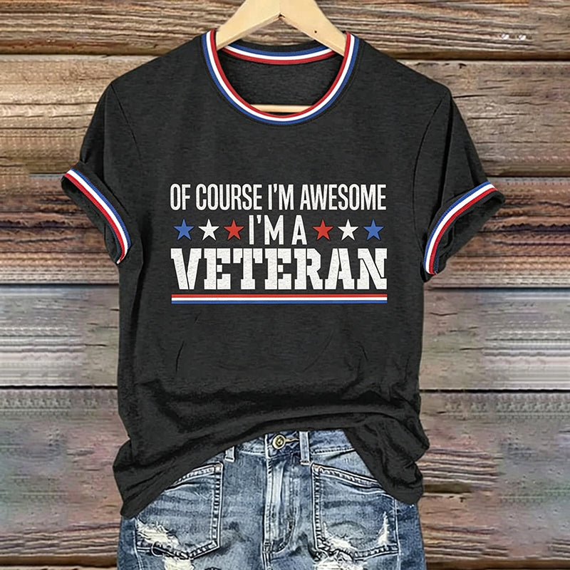 Women's Veterans Day Printed T-Shirt