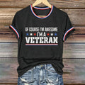 Women's Veterans Day Printed T-Shirt