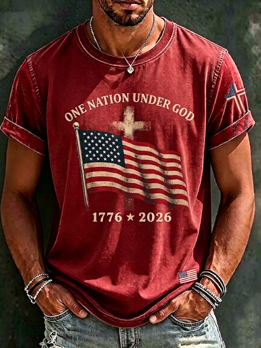 Men's American 250th Anniversary Print Top