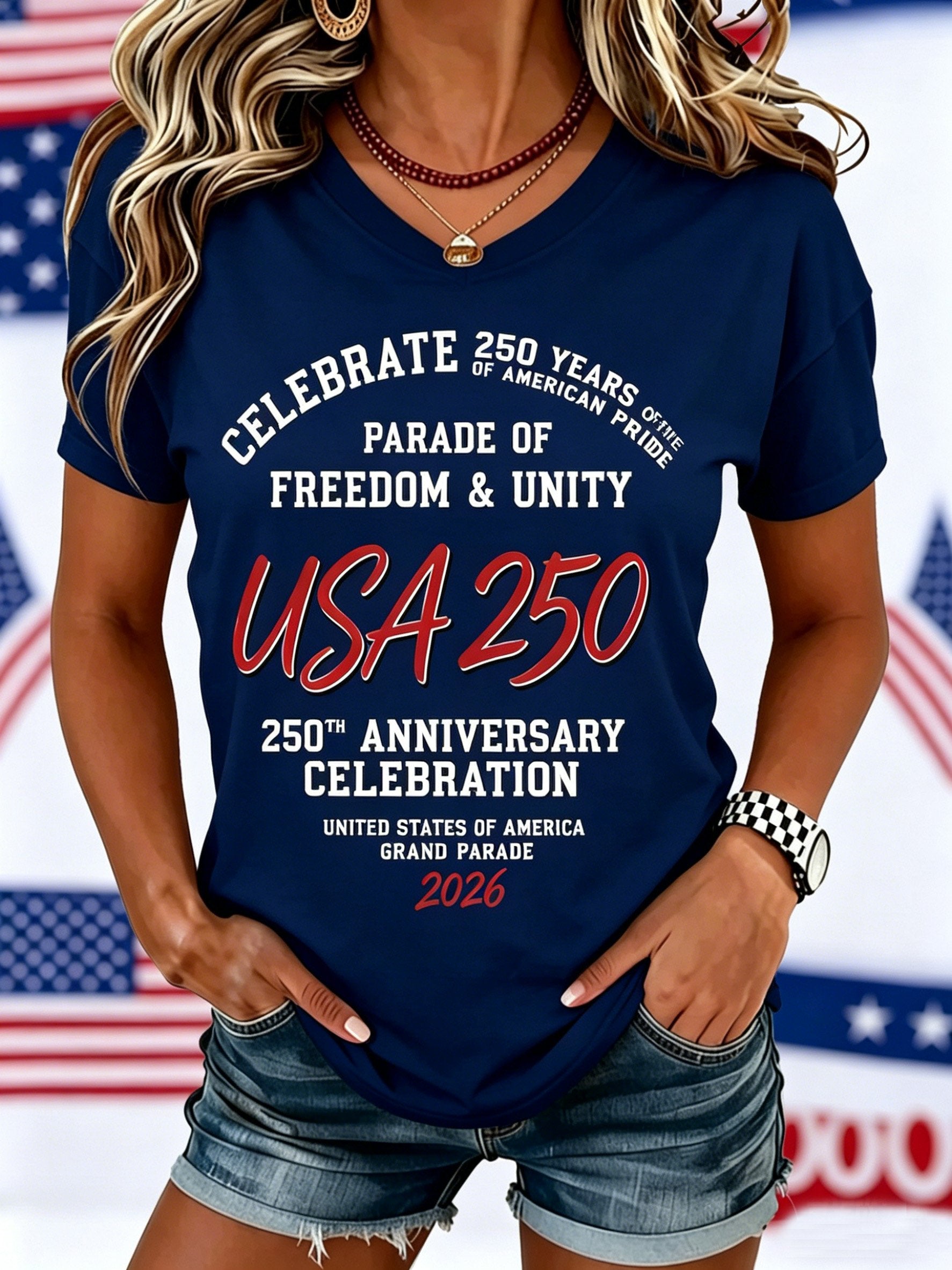 Women's Casual Text Letters Crew Neck Short Sleeve T-shirt