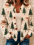 Women's Casual Christmas-Print Top