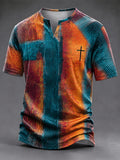 Men's Vintage Faith Faux-Linen T-shirt