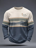 Men's Be Still And Know Psalm 46:10 Printed Waffle-Knit Top