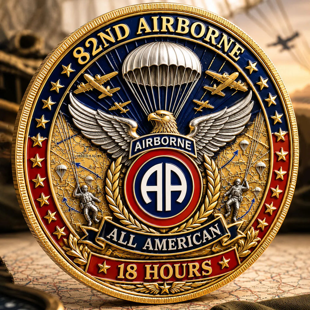 82nd Airborne Division Inspired Commemorative Metal Medal