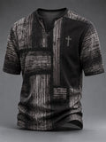Men's Vintage Faith Faux-Linen T-shirt