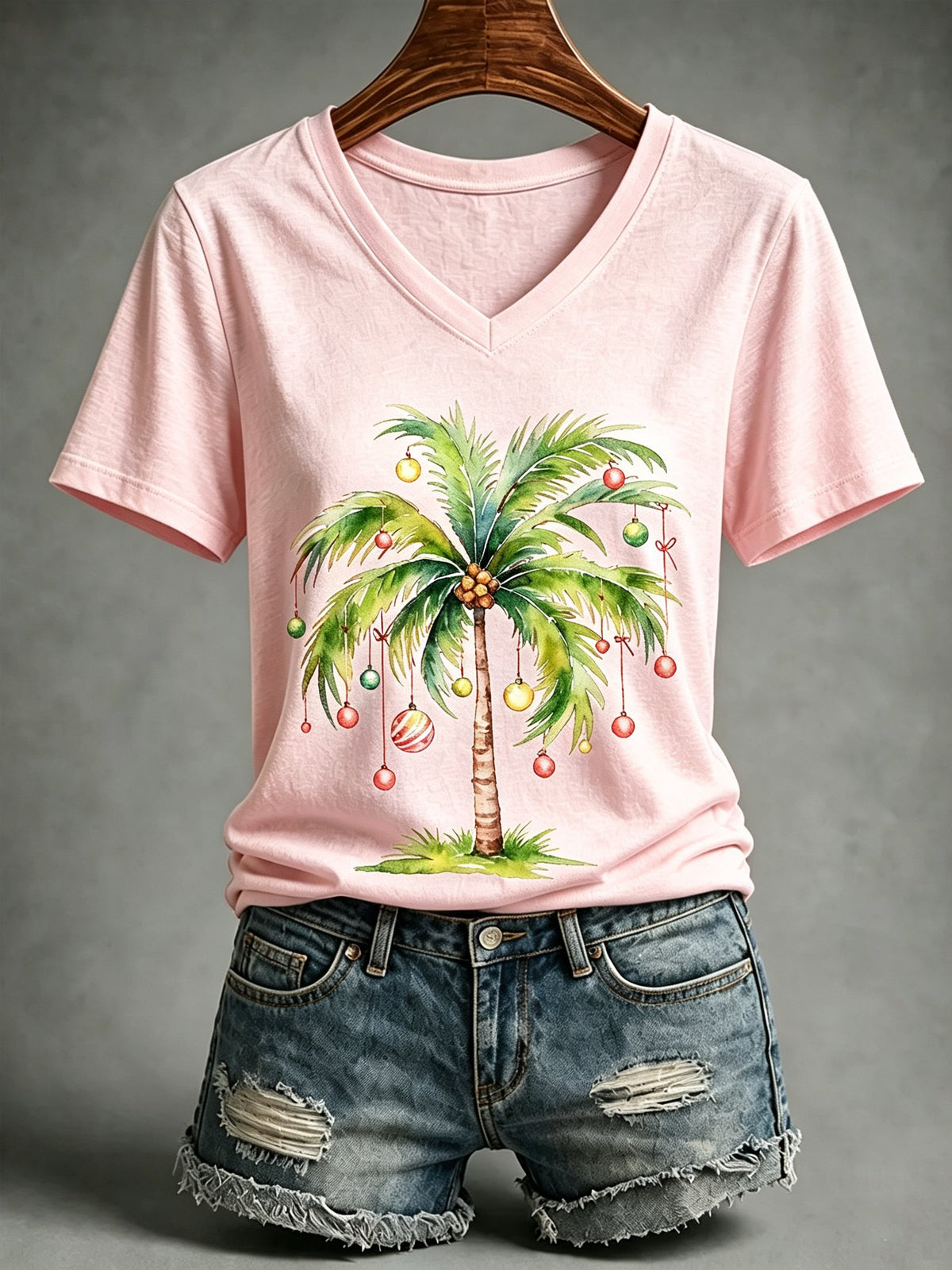 Women's Christmas Print T-Shirt