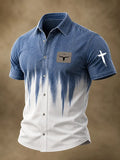Men's Western Faith Print Shirt
