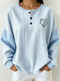 Women's Faith Print Long-Sleeved Knit Top