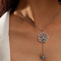 Fashionable And Personalized Creative Funny Animal Skull Spider Necklace