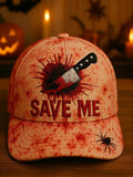 Halloween print baseball cap