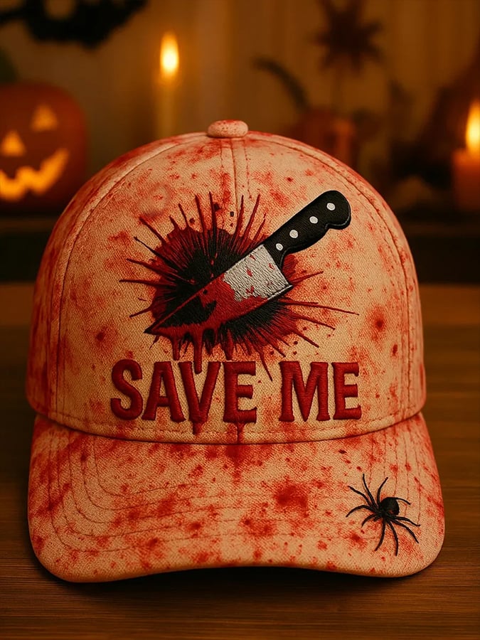 Halloween print baseball cap