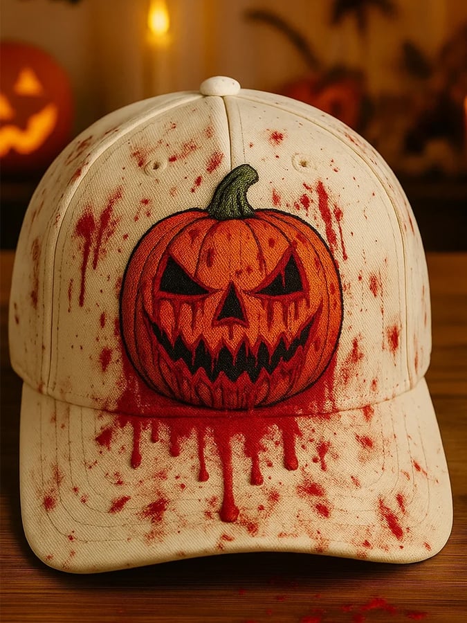 Unisex Halloween Print Hat