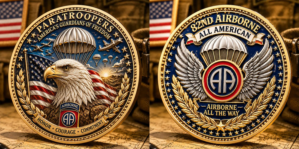 82nd Airborne Paratroopers Commemorative Metal Medal