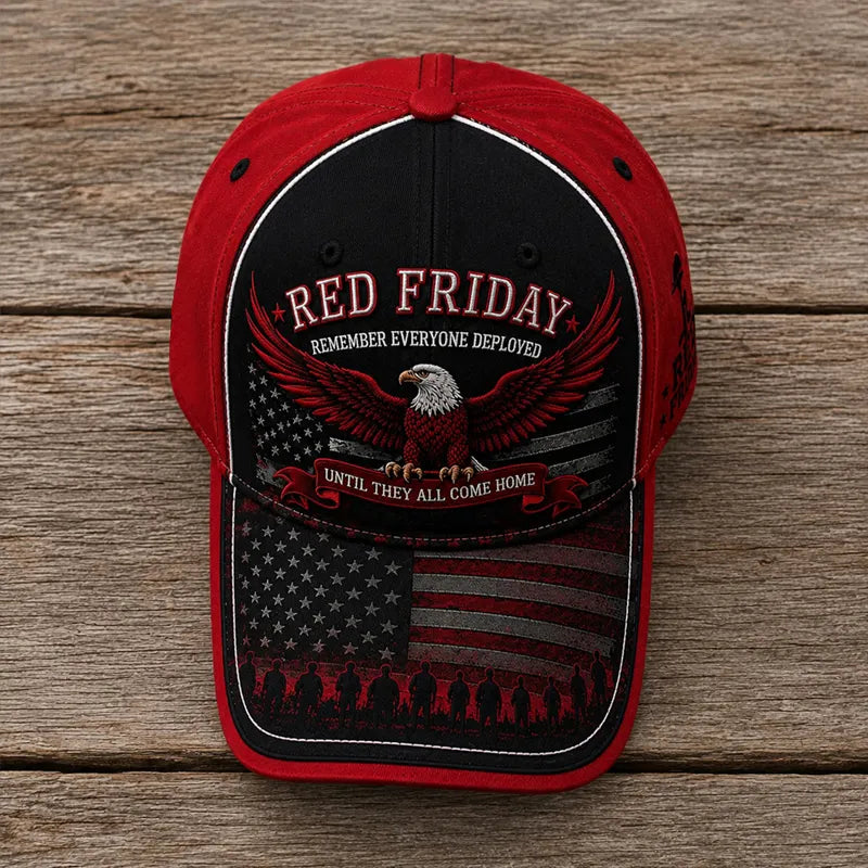 Red Friday Art Print Baseball Cap
