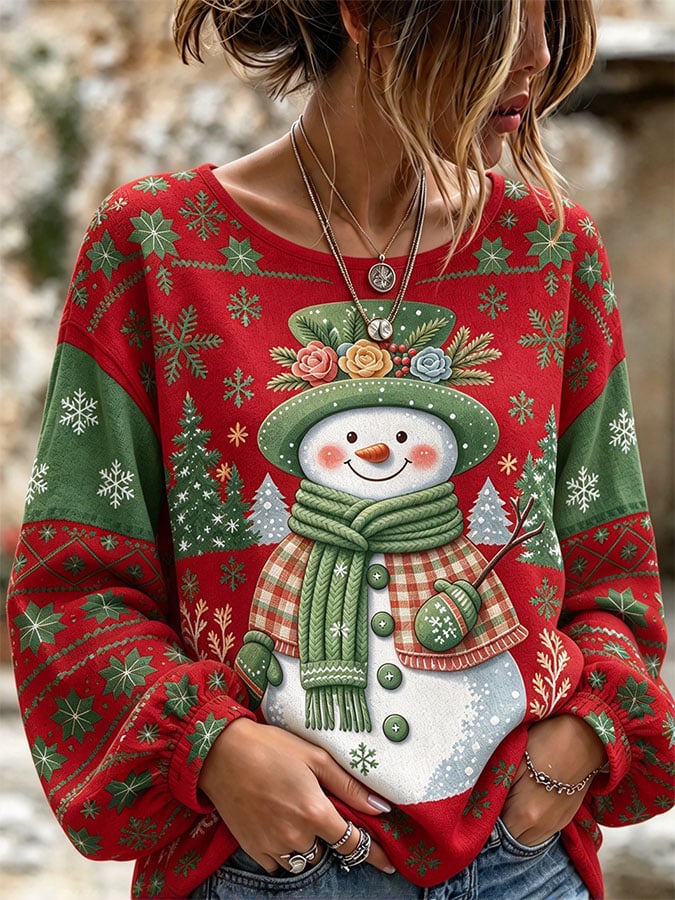 Women's Casual Printed Loose Top