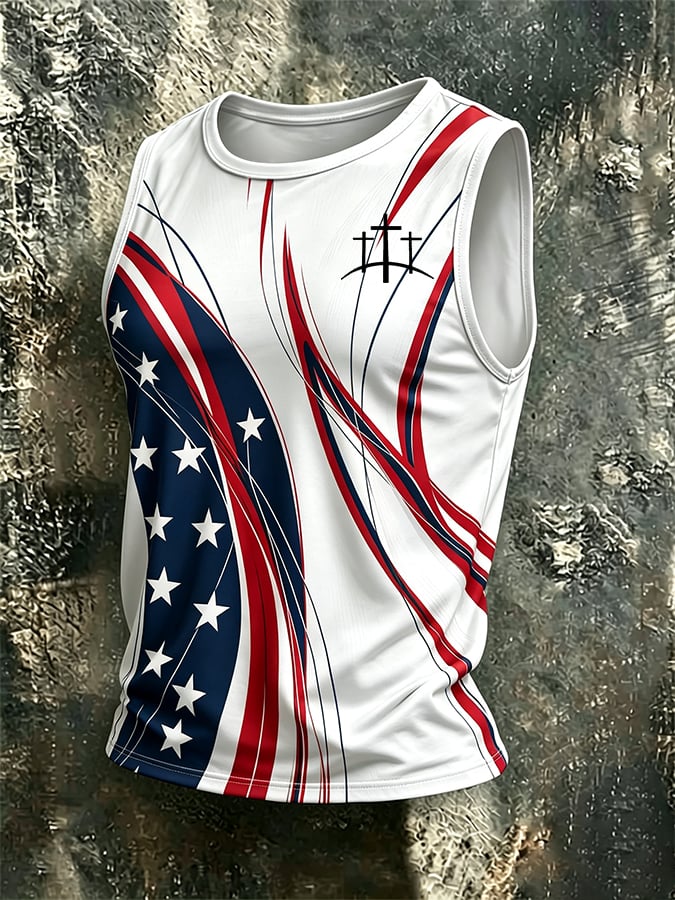 Men'S Casual Printed Vest