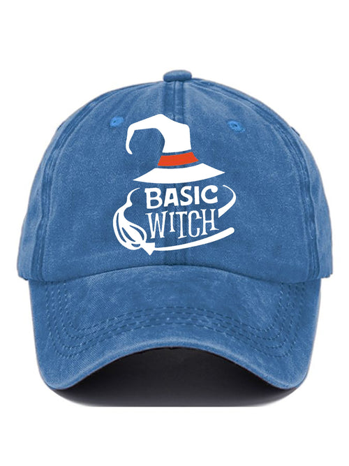 Halloween Witch Print Baseball Cap