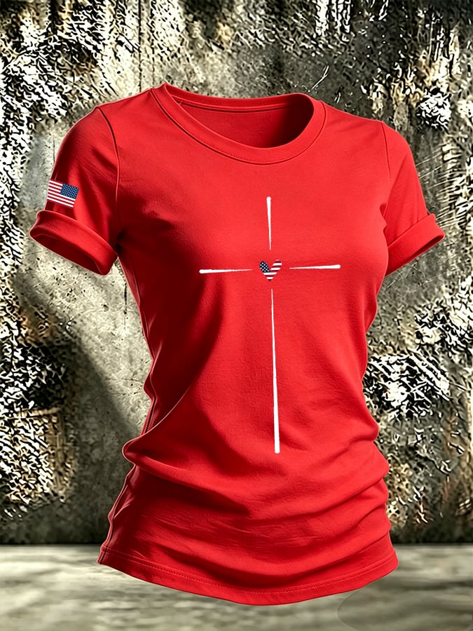 Women's Casual Print Short-Sleeve T-Shirt