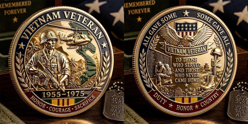 Vietnam Veteran Commemorative Metal Medal