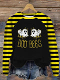 Women's Boo Bees Print Sweatshirt