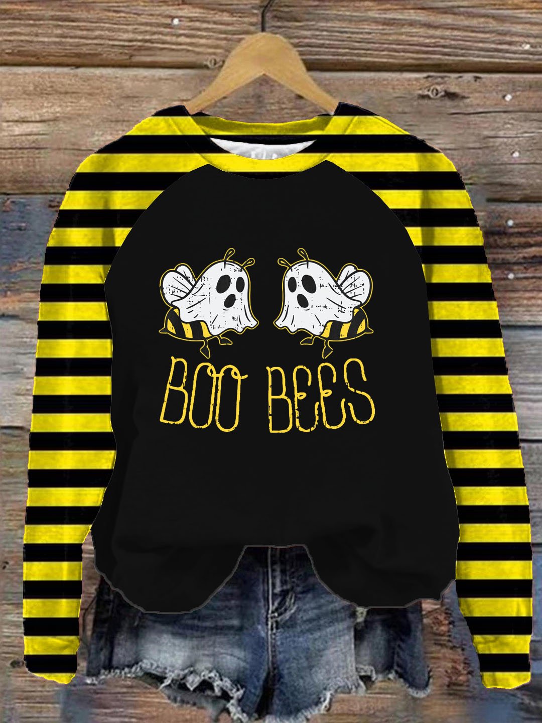 Women's Boo Bees Print Sweatshirt