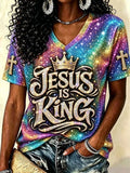 Women's Faith Cross Casual T-Shirt