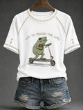 Women's Off To Praise The Lord Printed Casual Tops