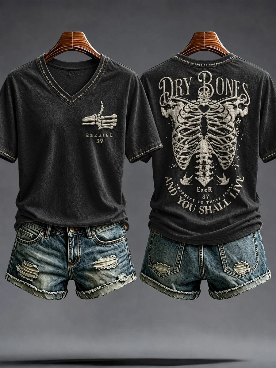 Women's Print Round Neck T-shirt