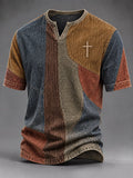 Men's Vintage Faith Faux-Linen T-shirt