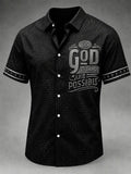 Men's Faith Print Casual Shirt