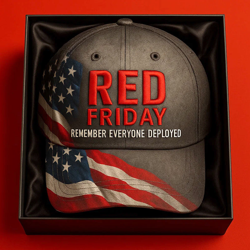 Red Friday Printed Casual Hat