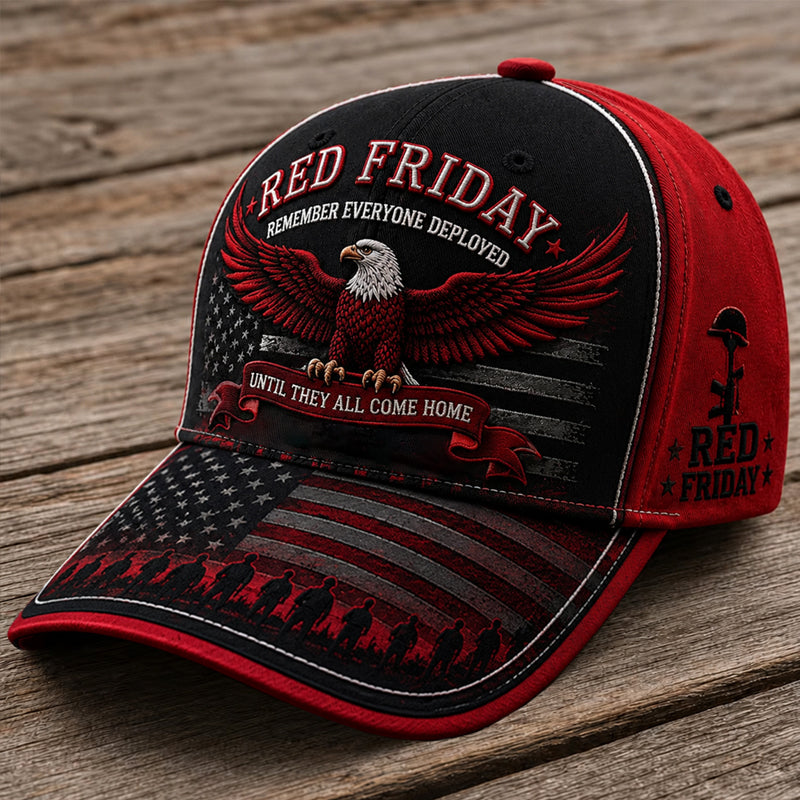 Red Friday Art Print Baseball Cap