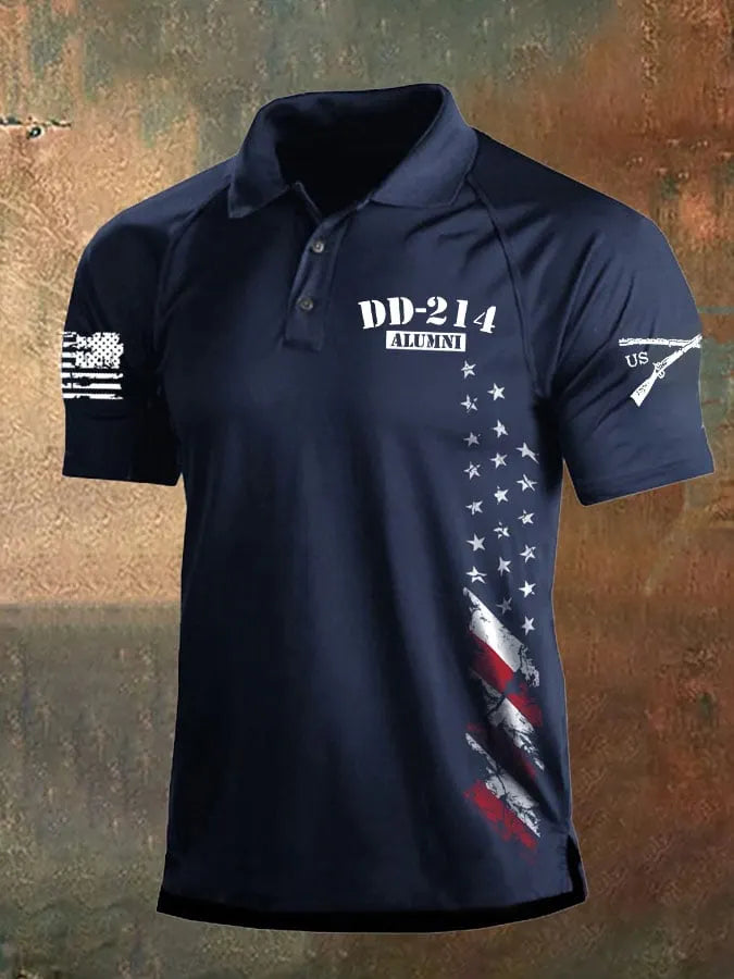 Knitted Men's Veterans Polo Shirt